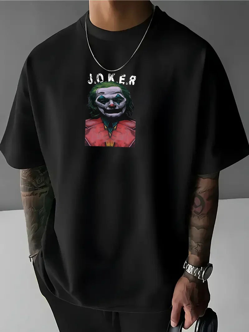 Tricou bărbați JOKER crno (Oversized)