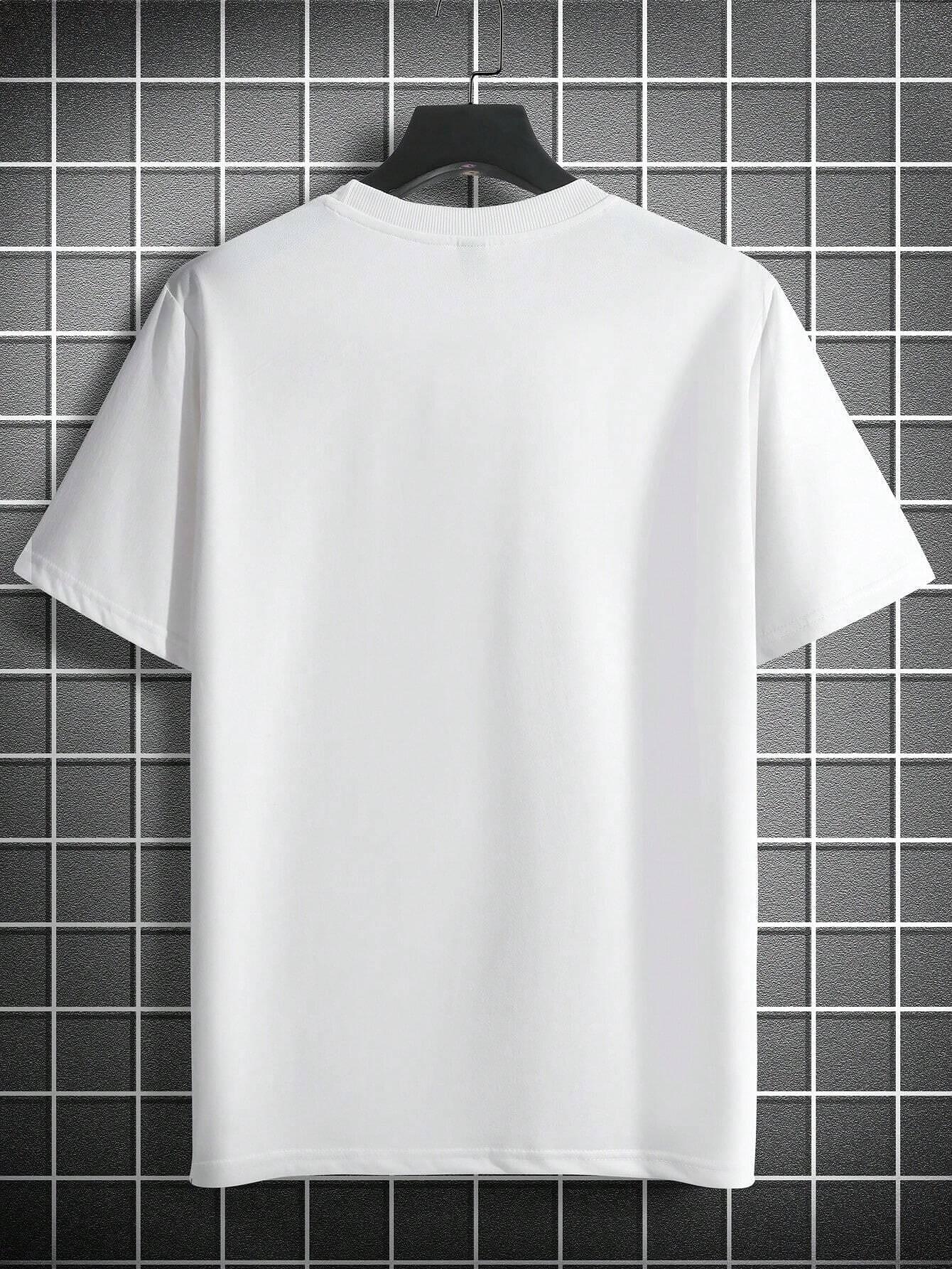 Tricou bărbați Smiley bijelo