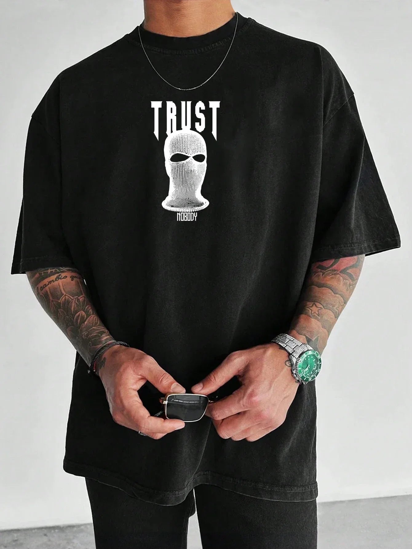Tricou bărbați Trust Nobody (Oversized)