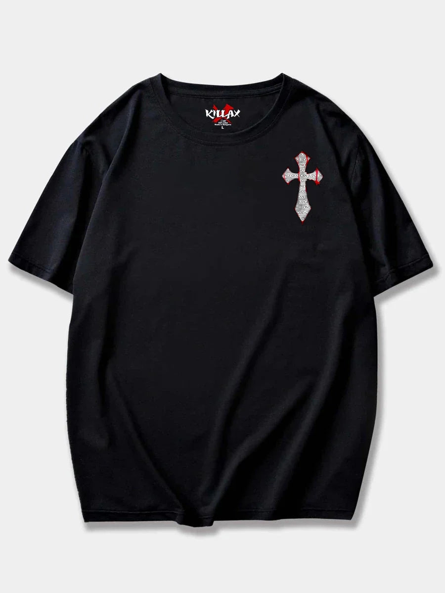 Tricou bărbați ONLY GOD CAN JUDGE ME (Oversized)