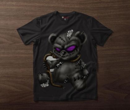 Tricou bărbați EVIL BEAR #1 crno
