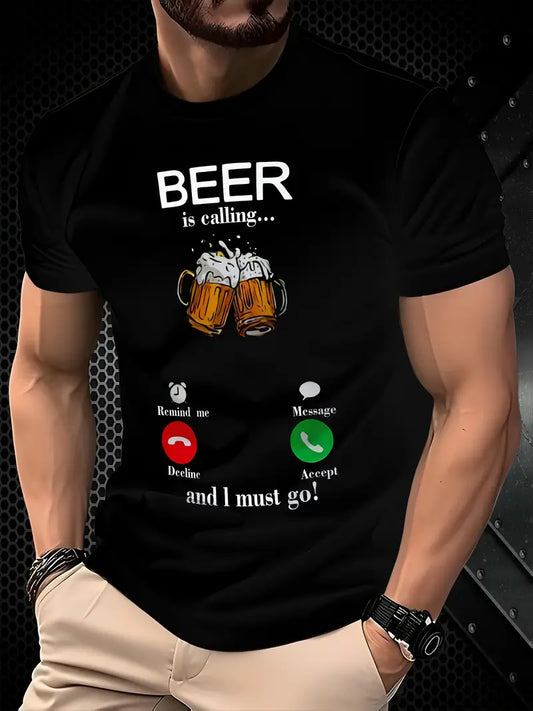 Tricou bărbați Beer Print 1