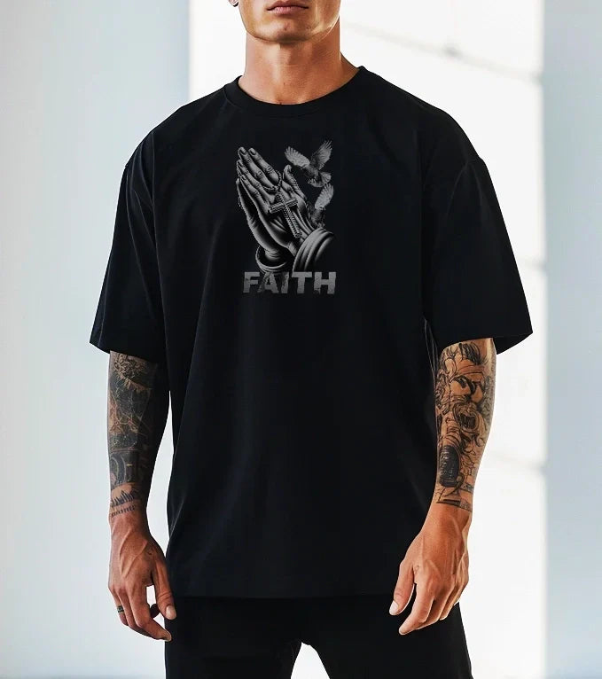 Tricou bărbați Faith #2 (Oversized)