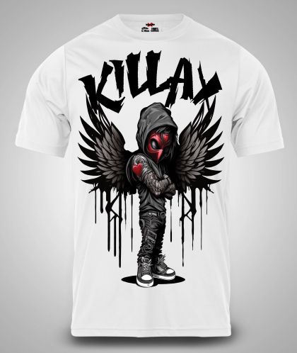 Tricou bărbați Killax Angel bijelo