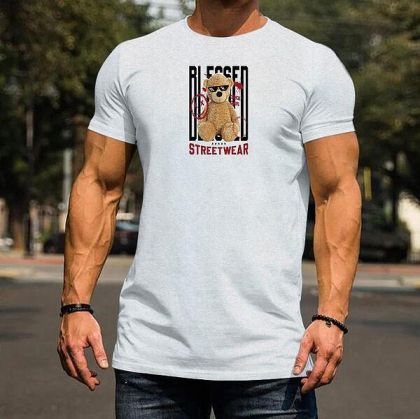 Tricou bărbați BLESSED bijelo