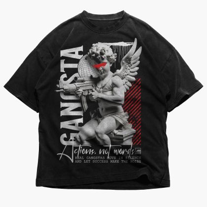 Tricou bărbați Gangsta (Oversized)