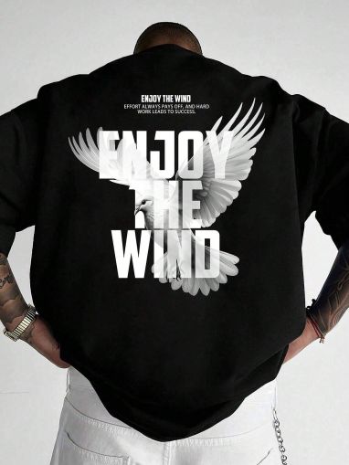 Tricou bărbați Enjoy the Wind (Oversized)