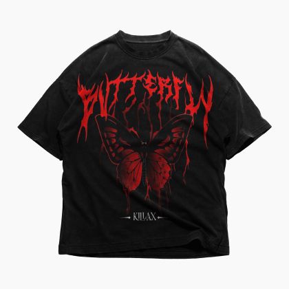 Tricou bărbați Red Butterfly (Oversized)