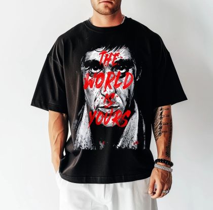 Tricou bărbați World Is Yours (Oversized)