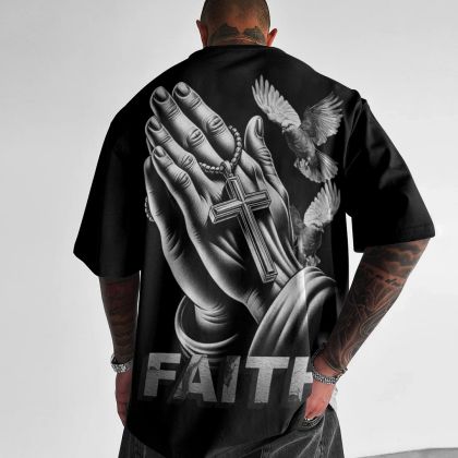 Tricou bărbați Faith #2 (Oversized)