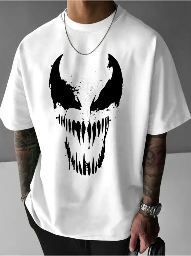 Tricou bărbați VENUM #2 bijelo (Oversized)